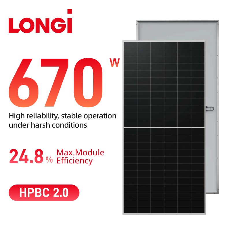 LONGi Himo X10 Verre Simple 640-670w LR7-72HVH