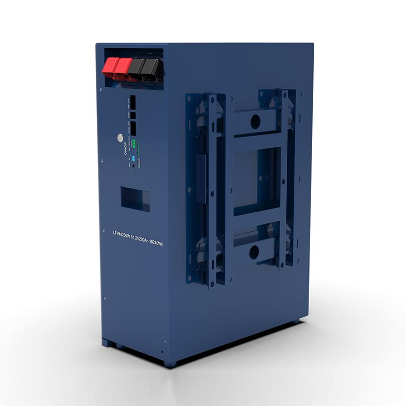 Batterie murale LiFePO4 WERAN WRL-48100WB 51,2 V 100 Ah (5,12 kWh) – IP65, 6 000 cycles, stockage solaire extérieur à domicile