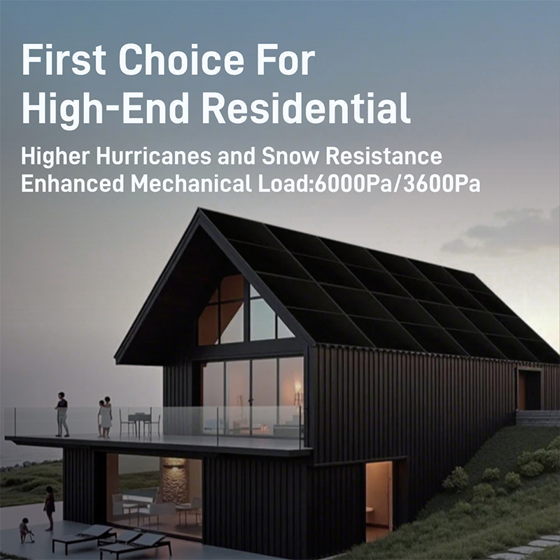WERAN EcoLife 480-490W panneau solaire BC double verre LR7-54HJD module photovoltaïque résidentiel haut de gamme