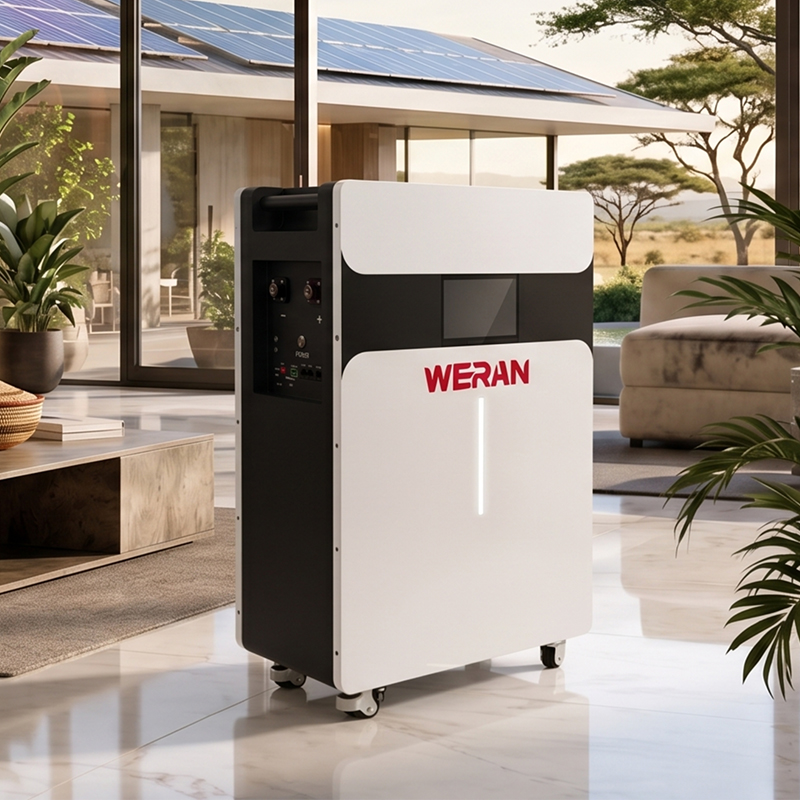Batterie LiFePO4 de type rouleau WERAN 51,2 V 314 Ah 16 kWh pour le stockage d'énergie domestique